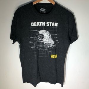 Star Wars Death Star Tee Black - Size Med